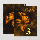 Mystique Garden Tischnummer Postkarte (Vorne/Hinten)
