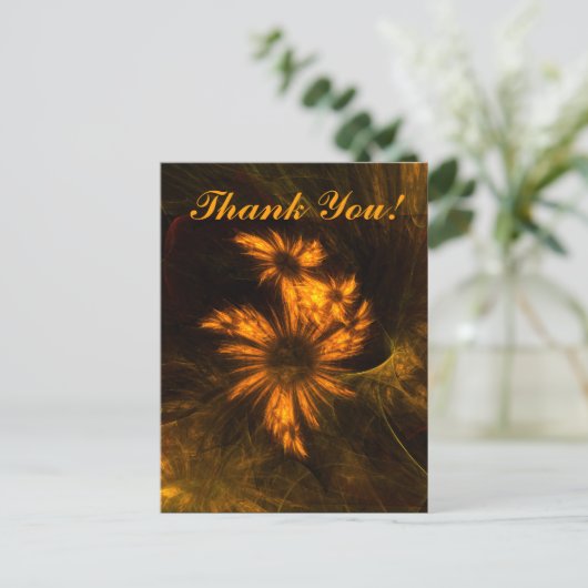 Mystique Garden Vielen Dank Postcard Postkarte (Stehend Vorderseite)