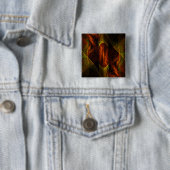Mystique Jungle Abstrakt Art Button (Quadrat) (Beispiel)