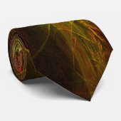Mystique Jungle Abstrakt Art Krawatte (Gerollt)
