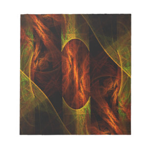 Mystique Jungle Abstrakt Art Notepad Notizblock