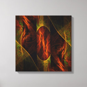 Mystique Jungle Abstrakt Art Quad Canvas Print Leinwanddruck