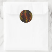 Mystique Jungle Abstrakt Art Round Sticker (Tasche)