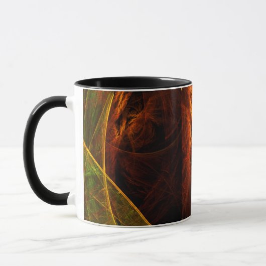 Mystique Jungle Abstrakt Coffee Tasse (Links)