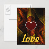 Mystique Jungle Liebe Postkarte (Vorne/Hinten)