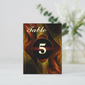 Mystique Jungle Tischnummer Postkarte (Stehend Vorderseite)
