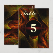 Mystique Jungle Tischnummer Postkarte (Vorne/Hinten)