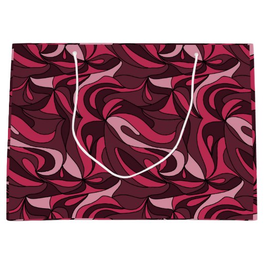 Mystique Magenta Große Geschenktüte (Vorderseite)