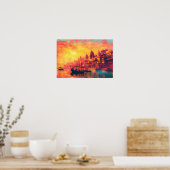 Mystique Varanasi India Wall Art Poster (Küche)