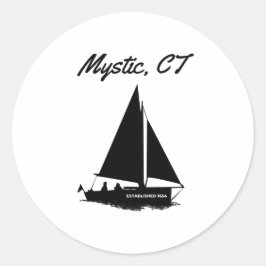 Mystisch, CT Runder Aufkleber