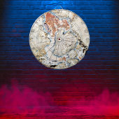 Mystisch farbige Beton Abstrakt Dartscheibe