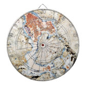 Mystisch farbige Beton Abstrakt Dartscheibe (vorne)