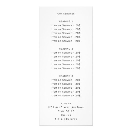 Mystisch-gotische Schwarz-Weiß-Tarot-Design Werbekarte (Hinten)