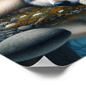 Mystische amerikanische Frau mit Wölfen 20x16 Poster (Ecke)