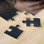 Mystische amerikanische Ureinwohner mit Wölfen Puzzle (Seite)