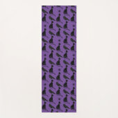 Mystische Astrologie Black Cat Raven Stars Yogamatte (Vorderseite)