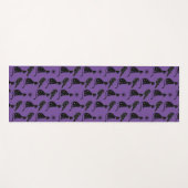 Mystische Astrologie Black Cat Raven Stars Yogamatte (Vorderseite (Horizontal))