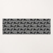 Mystische Astrologie Black Cat Raven Stars Yogamatte (Vorderseite (Horizontal))