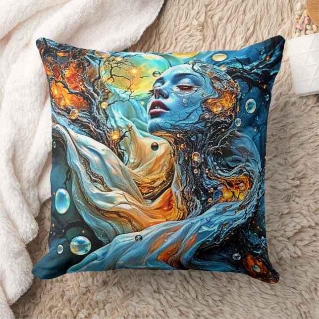 Mystische ätherische Kunst Kissen (Decke)