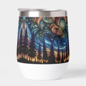 Mystische ätherische Kunst mit Bäumen und nächtlic (Rechts)