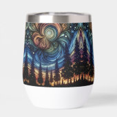 Mystische ätherische Kunst mit Bäumen und nächtlic (Rückseite)