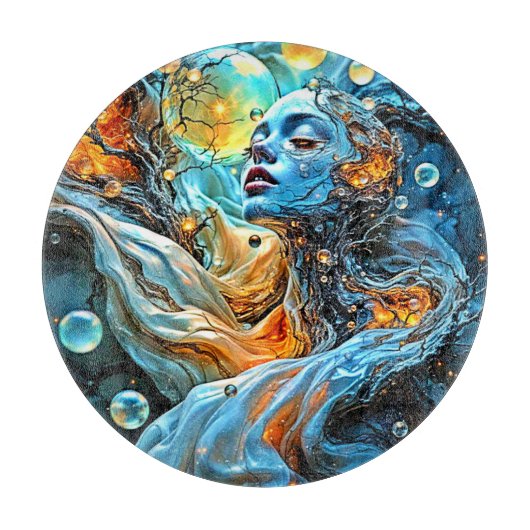 Mystische ätherische Kunst Schneidebrett (Vorderseite)
