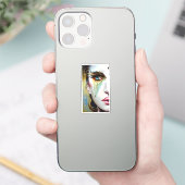 Mystische Ätherische Schöne Frauen mit Goldrausch Aufkleber (Telefon)