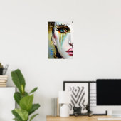 Mystische Ätherische Schöne Frauen mit Goldrausch Poster (Heimbüro)