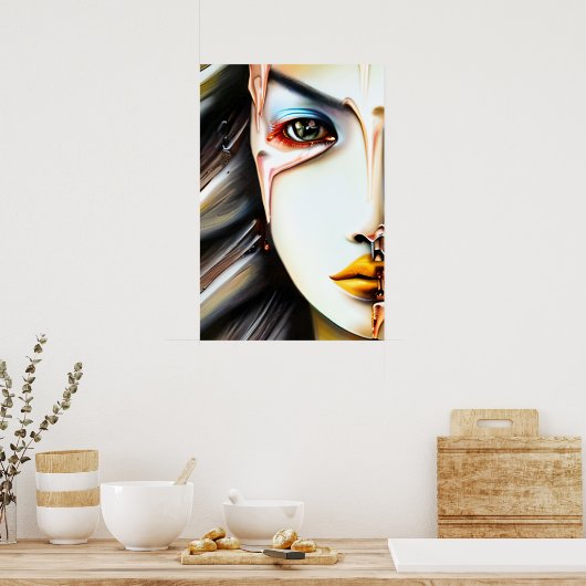 Mystische Ätherische Schöne Frauen Poster (Küche)