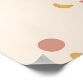 Mystische Augen nahtloses Muster, mystischer Hinte Poster (Ecke)