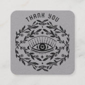 Mystische Augen Rose Weinberge Magischer Boho Dank Quadratische Visitenkarte (Vorderseite)
