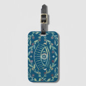 Mystische Augen Rose Weinreben Magischer Boho farb Gepäckanhänger (Vorderseite Vertikal)