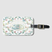 Mystische Augen Rose Weinreben Magischer Boho farb Gepäckanhänger (Vorderseite (Horizontal))