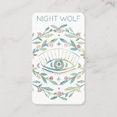 Mystische Augen Rose Weinreben Magischer Boho farb Visitenkarte (Vorderseite)