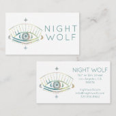 Mystische Augen Rose Weinreben Magischer Boho farb Visitenkarte (Vorne/Hinten)