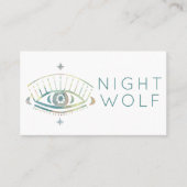 Mystische Augen Rose Weinreben Magischer Boho farb Visitenkarte (Vorderseite)