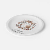 Mystische Babydusche Pappteller (Schrägansicht)