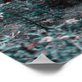 Mystische Balletttänzerin im Mattierten Holzplakat Poster (Ecke)