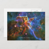 Mystische Berge - Carina Nebula Postkarte (Vorne/Hinten)