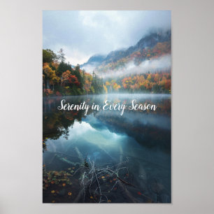 Mystische Bergflecken Poster