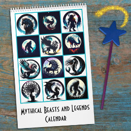 Mystische Bestien und Legenden Kalender