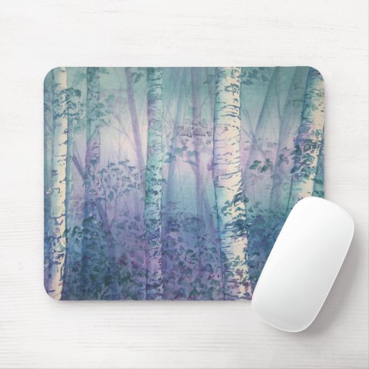 Mystische Birke Mousepad (Mit Mouse)