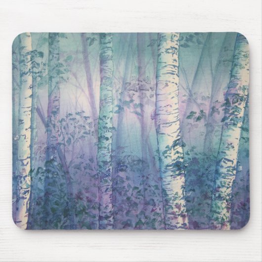 Mystische Birke Mousepad (Vorne)