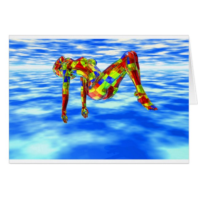 Mystische blaue Frau (Vorderseite (Horizontal))