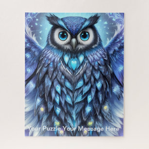 Mystische blaue Schale des Lichts Puzzle