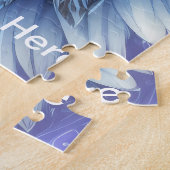 Mystische blaue Schale des Lichts Puzzle (Seite)