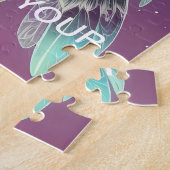 Mystische blaue Schale des Lichts Puzzle (Seite)