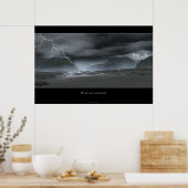 Mystische Blitze Poster (Küche)