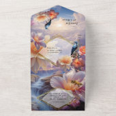 Mystische Blume des übernatürlichen Reiches All In One Einladung (Außenbereich)