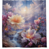 Mystische Blume des übernatürlichen Reiches Duschvorhang (Vorderseite)